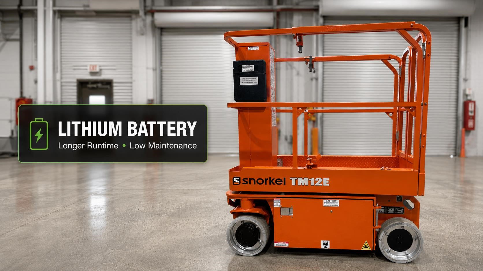 2019 Snorkel TM12E Vertical Mast Lift
