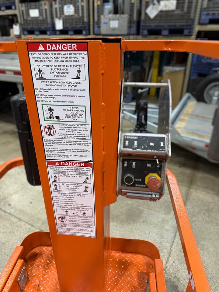 2018 Snorkel TM12E Vertical Mast Lift